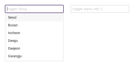 trigger · min · Focus result