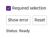 Custom error · Untouched