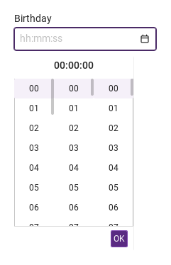 Time only · Opened