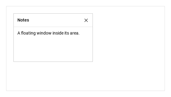 Content-focused tool window · Opened