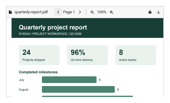 Embedded document · Result