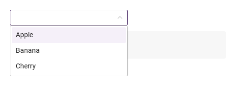 opened · selected · removed · cleared · inputChanged · Opened