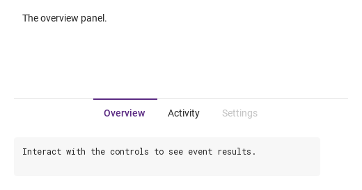 Bottom-centered tabs · Result