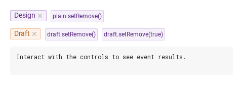 setRemove · Default