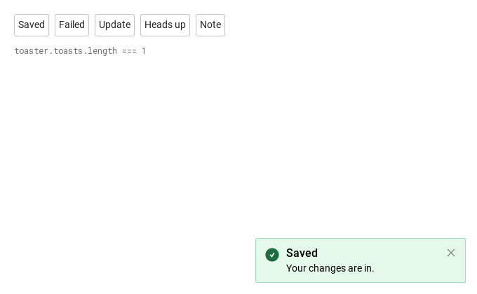 Persistent notice · Notification